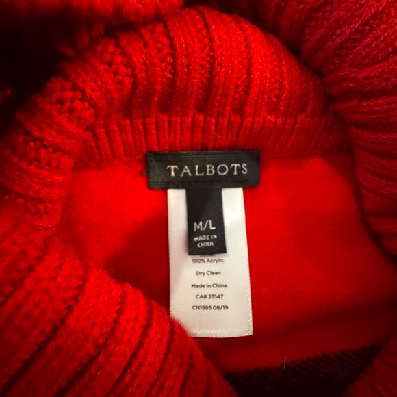 NWT Talbots Cozy Poncho - Picture 5 of 9